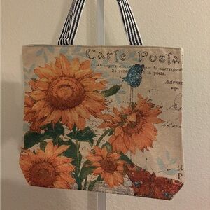 Floral Canvas Tote Bag. Brand new no tags